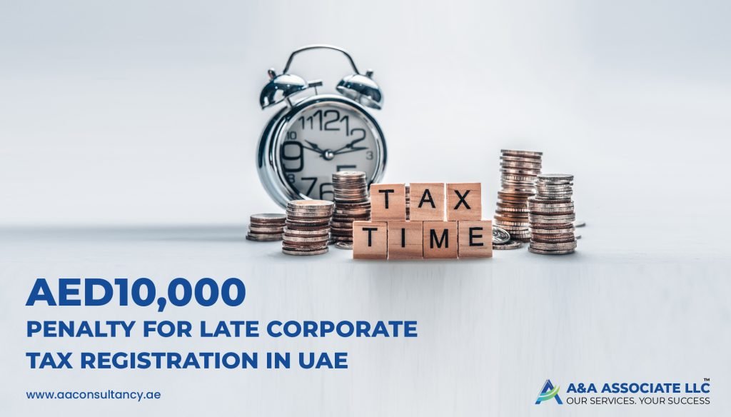 Aed10,000 penalty for late corporate tax registration in uae